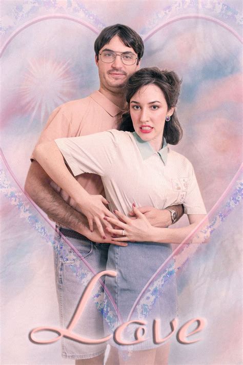 80s couple photoshoot